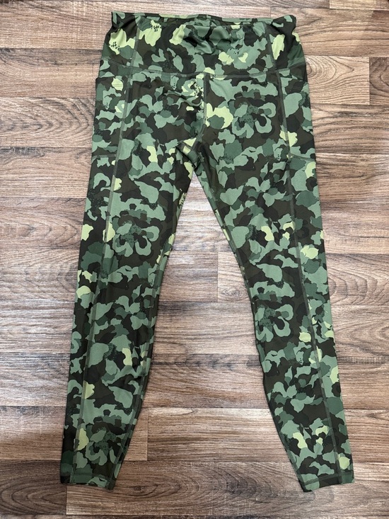 Avia Pants - Avia Green Camouflage Leggings